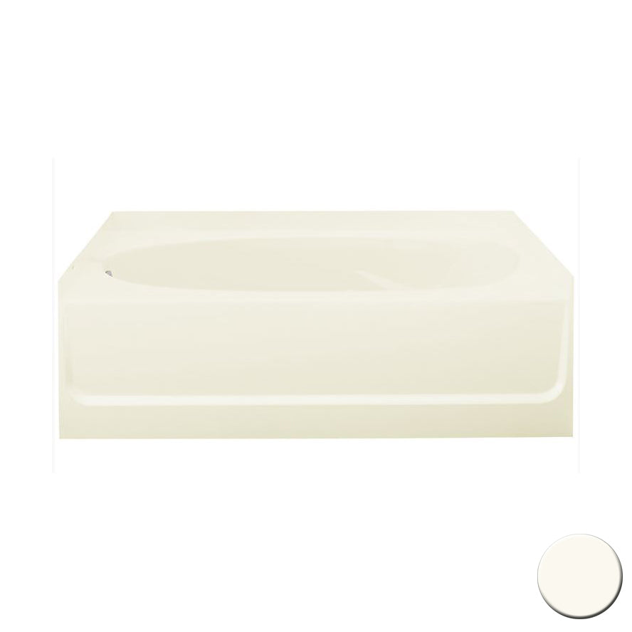 Ensemble 60x42x16" Vikrell Bathtub w/Left Drain White 3-Pk