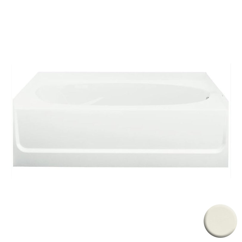 Ensemble 60x42x16" Vikrell Bathtub w/RH Drain Biscuit 3-Pk