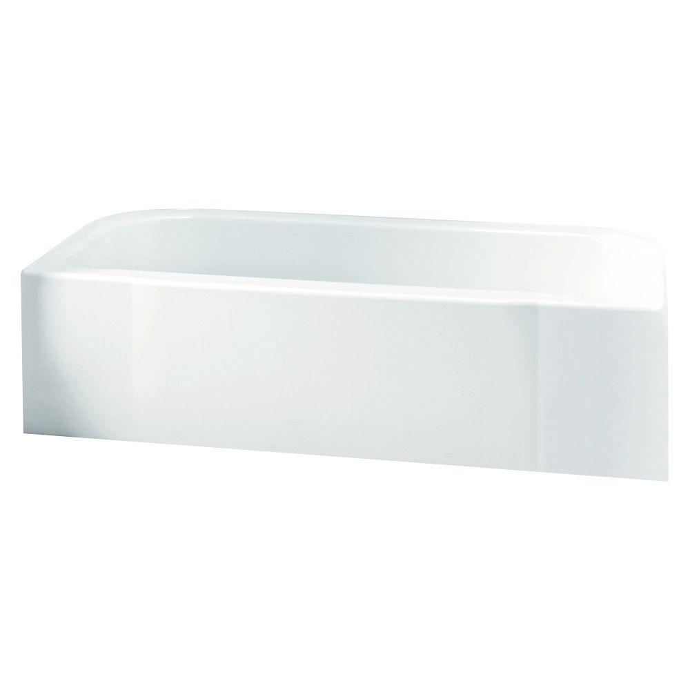 Accord 60x30x17-1/4" Vikrell AFD Bathtub w/LH Drain in White