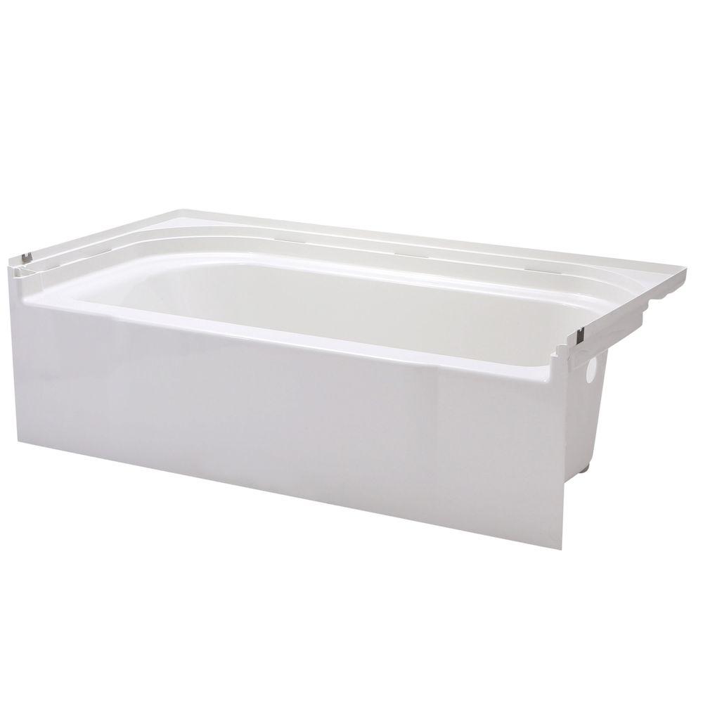 Accord 60x30x15" Vikrell Bathtub w/Right Drain in White
