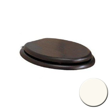 Toilet Seat Elongated White w/Chrome Hinges