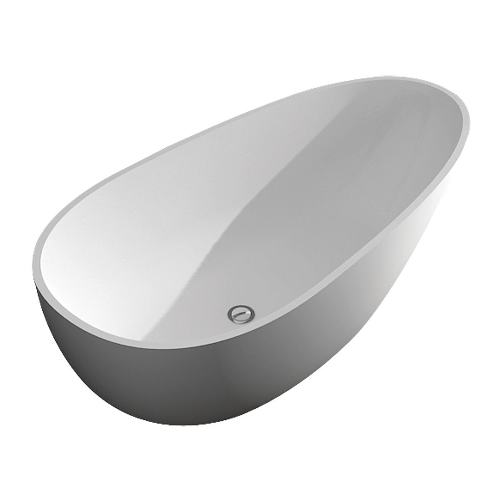 Marisol Grande 67x34x22" Freestanding Tub w/Drain in White