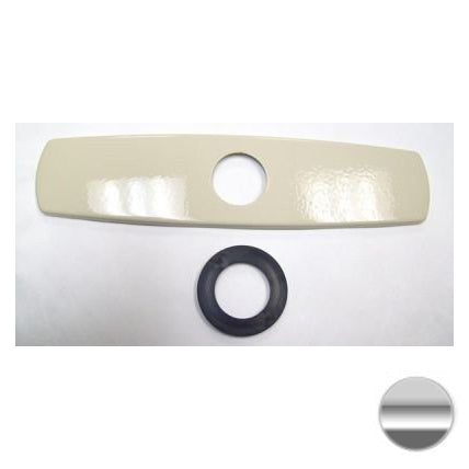 Escutcheon 10"x2-1/2" for Kitchen Faucet Chrome