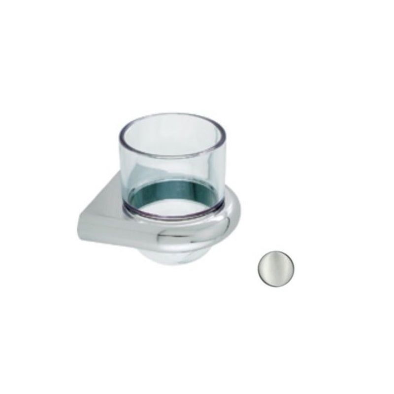 Interaktiv Tumbler w/Holder in Brushed Nickel