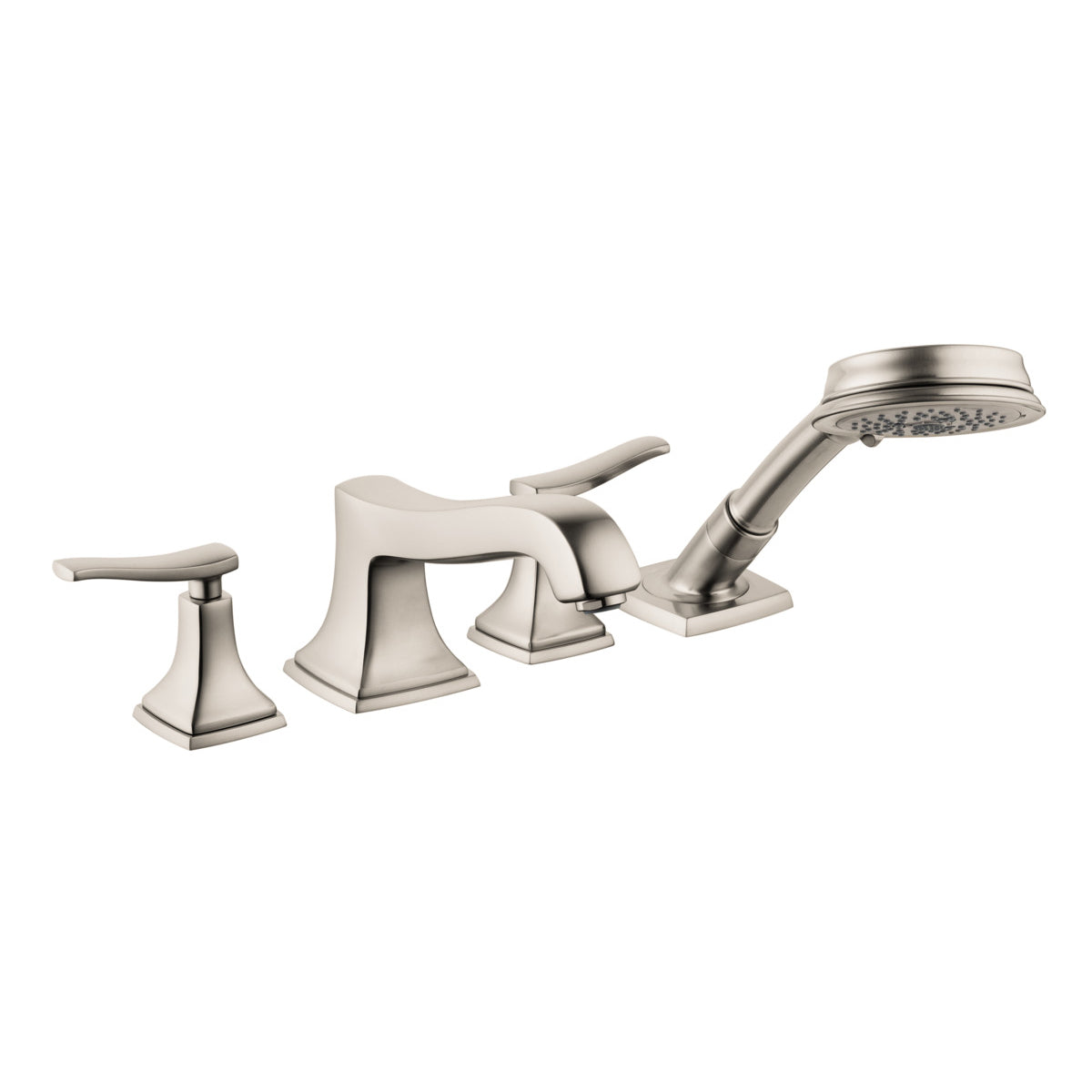 Metropol Classic Tub Set Trim In Brushed Nickel