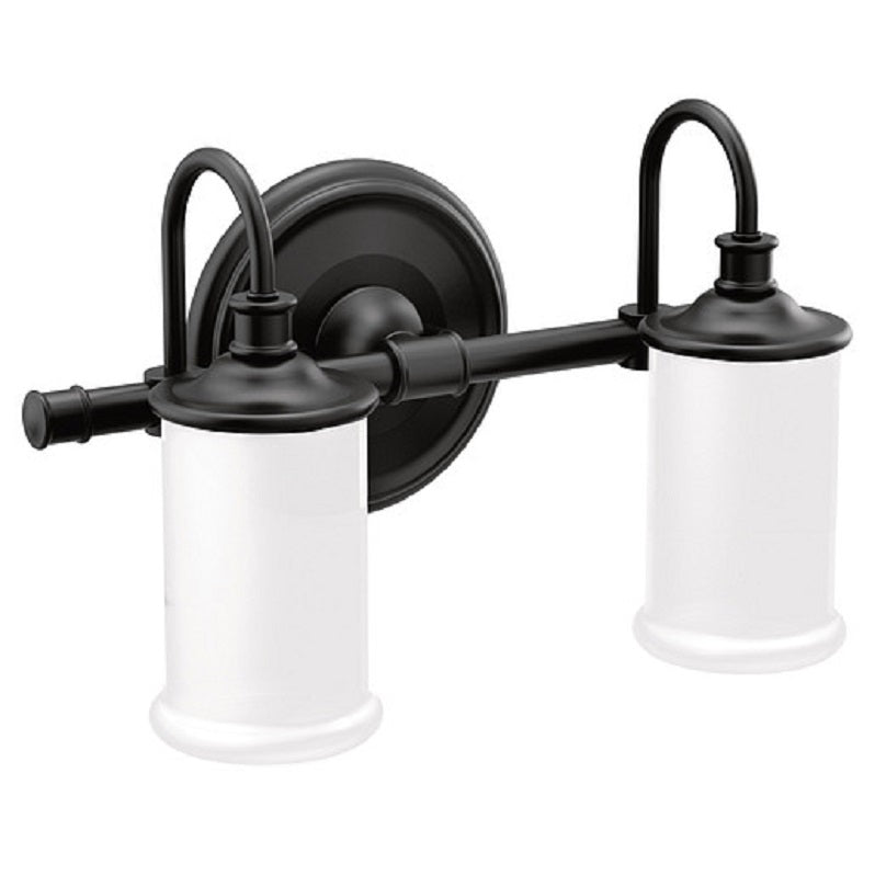 Belfield Two Globe Bath Light in Matte Black