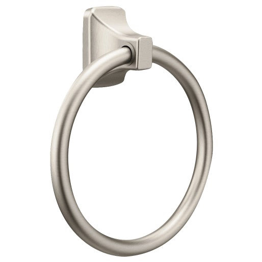 Donnor Contemporary Towel Ring In Nickel