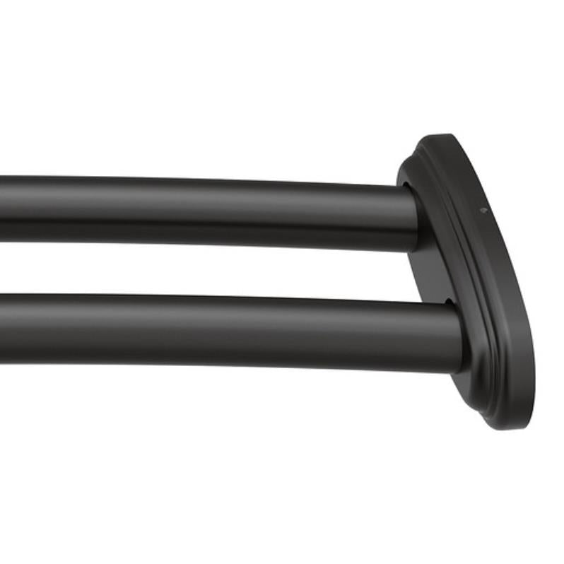 SHOWER ROD DN2141BL DBL CURVED ADJUSTABLE