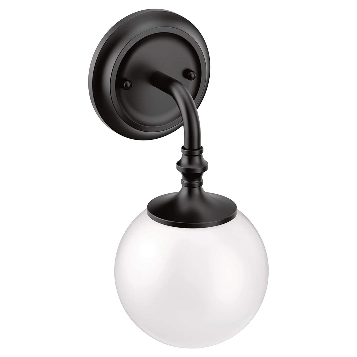 Colinet 1-Globe Light Fixture in Matte Black