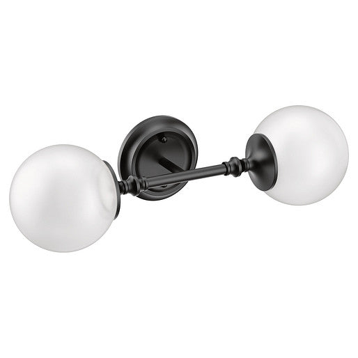 Colinet 2-Globe Light Fixture in Matte Black