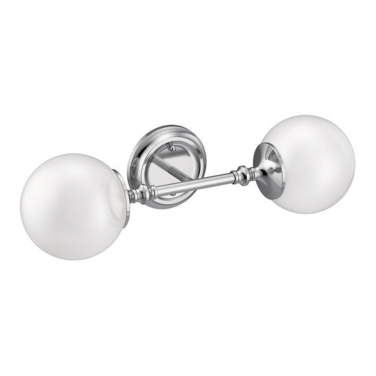 Colinet 2-Globe Light Fixture in Chrome
