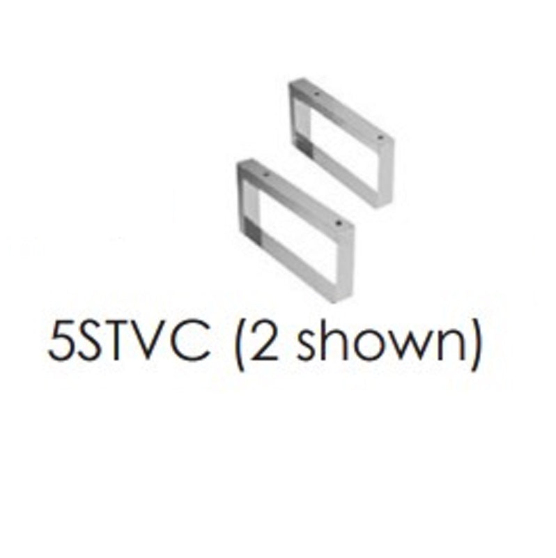 Shelf Brackets to Install Wall Hung Verso Lav Sink in Chrome Aluminum - 2/Carton