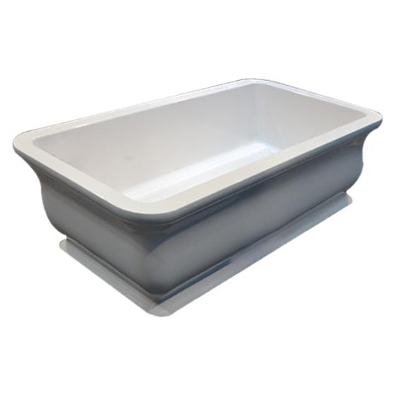 Cierra 71x33-1/2x25-3/5" Freestanding Tub w/Drain in White