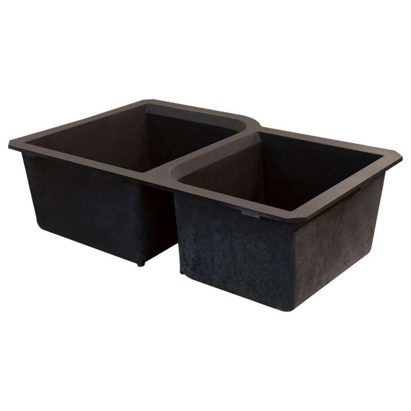 Radius 31-3/4x20-3/4x9-1/2" Double Bowl Sink in Espresso