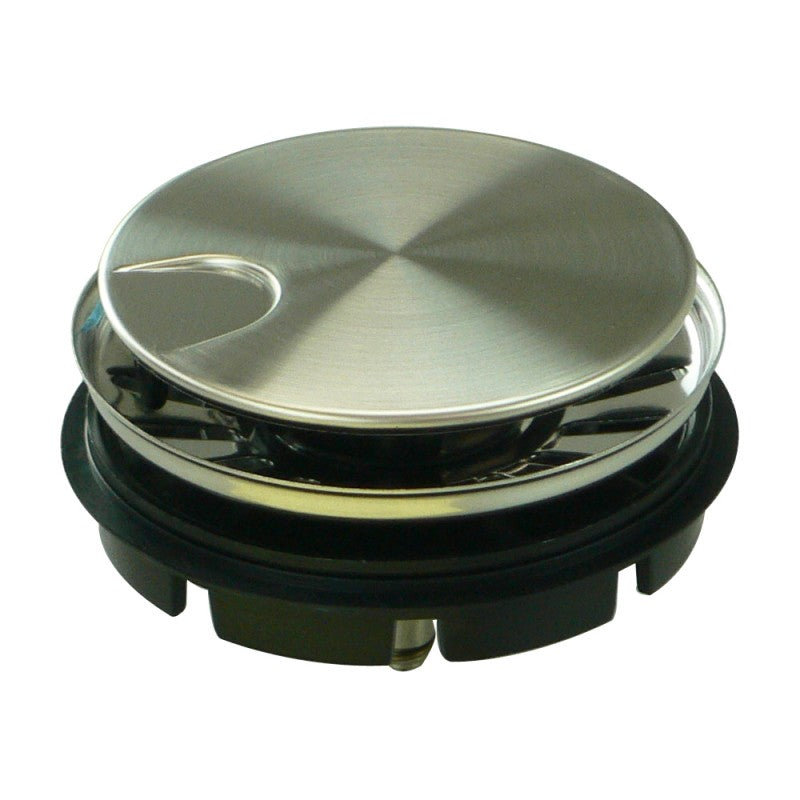 DISPOSER STRAINER 4010-BS COVERED FLIPTOP BRSH STAINLESS