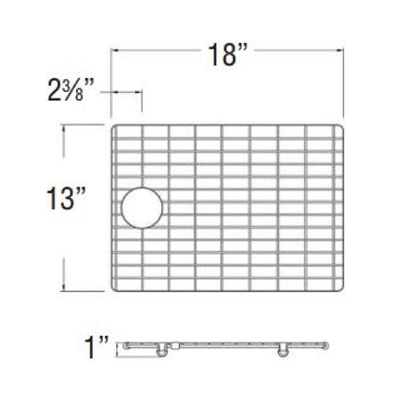 Quinn 18x13" Stainless Steel Sink Grid