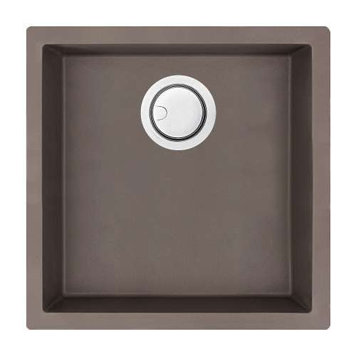 Zero 17-61/64x17-61/64x7-7/8" One Bowl Kitchen Sink Espresso