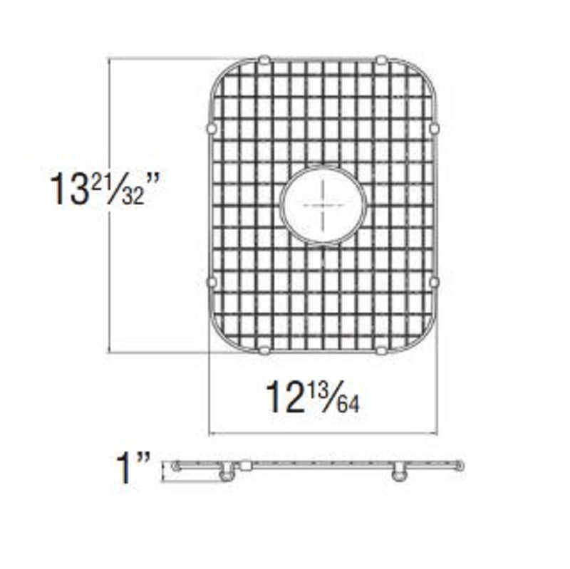 Meridian 12-13/64x13-21/32" Stainless Steel Sink Grid