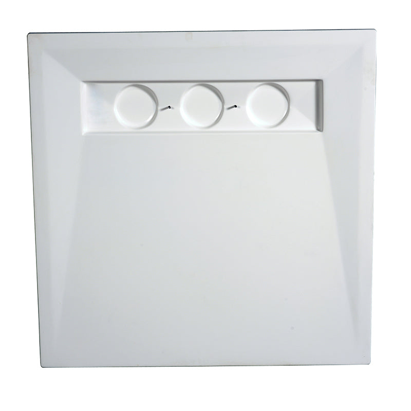 TrueDEK Linear 35-1/2x35-1/2x7/8" Shower Base in White