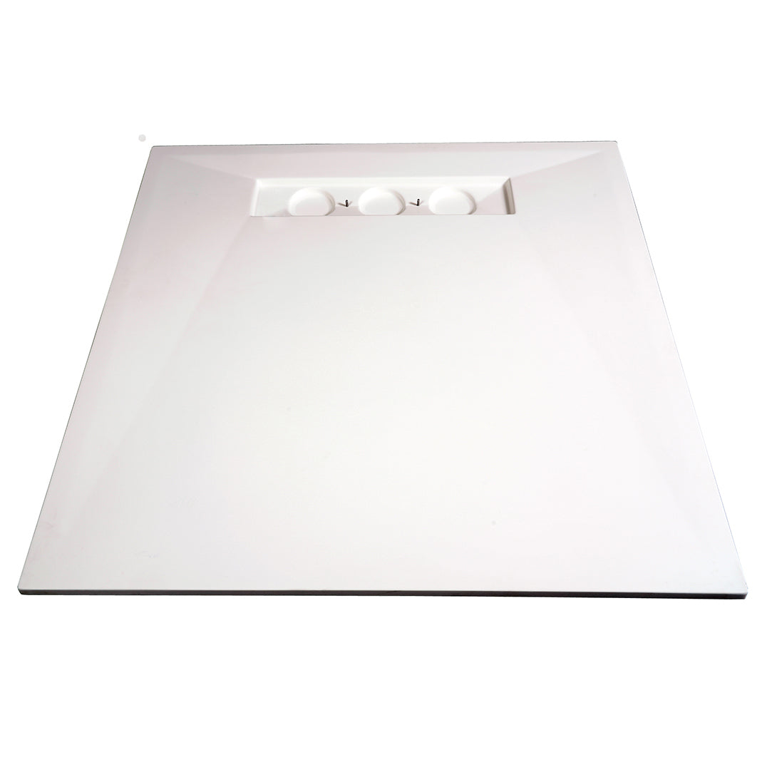 TrueDEK Linear 47-1/4x47-1/4x7/8" Shower Base in White