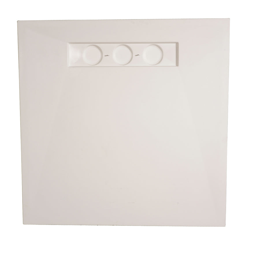 TrueDEK Linear 47-1/4x47-1/4x7/8" Shower Base in White