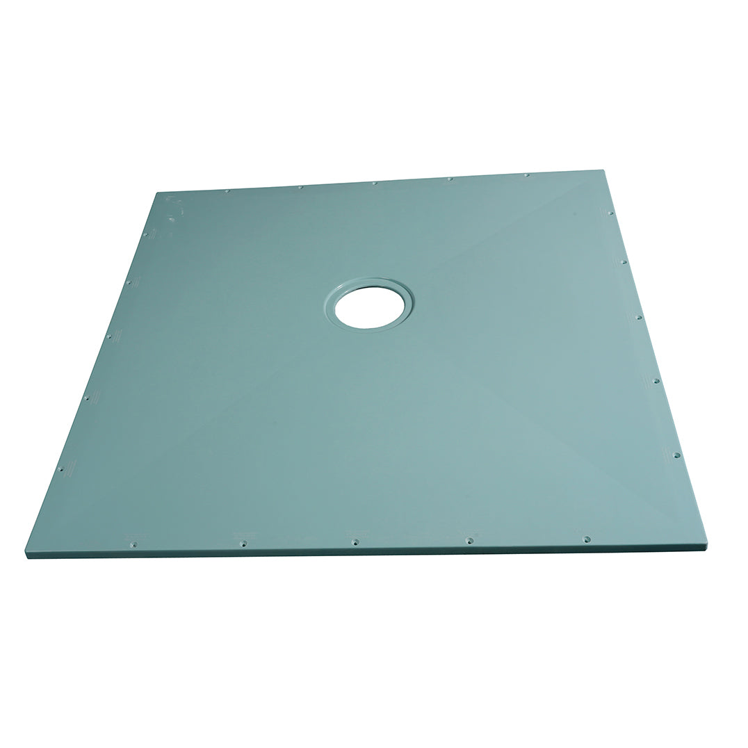 TrueDEK Classic 47-1/4x47-1/4x7/8" Shower Base in Blue