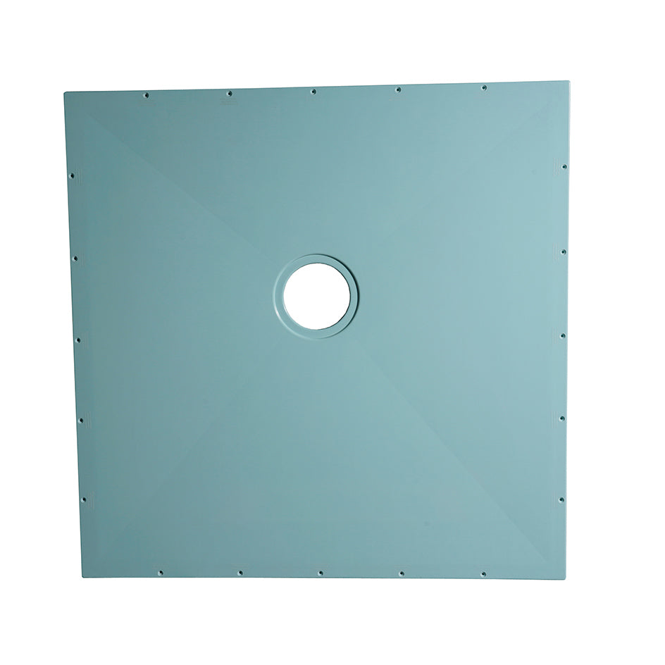 TrueDEK Classic 47-1/4x47-1/4x7/8" Shower Base in Blue