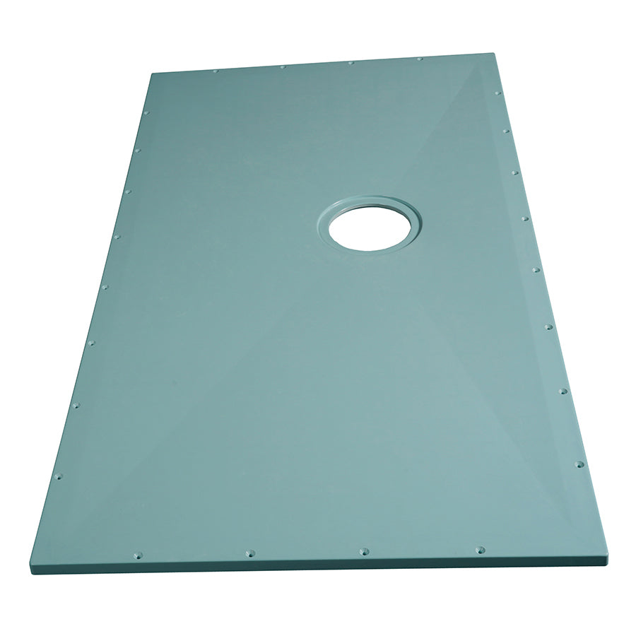 TrueDEK Classic 59x32-1/4x7/8" Shower Base in Blue