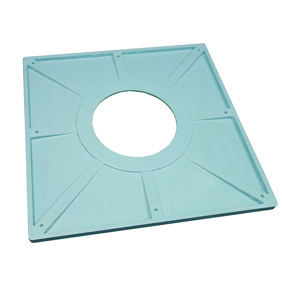TrueDEK Classic 16x16x9/16" Shower Base in Blue