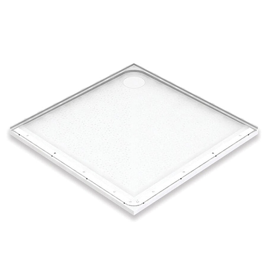 Mullen 42-3/16x42-3/16x1-1/8" Shower Base White Corner Drn