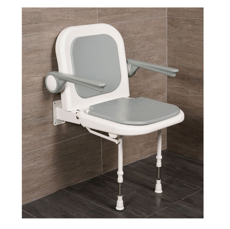 SEAT DS4230-GR GRY 4000 SRS PADDED SEAT W/BACK & ARMS