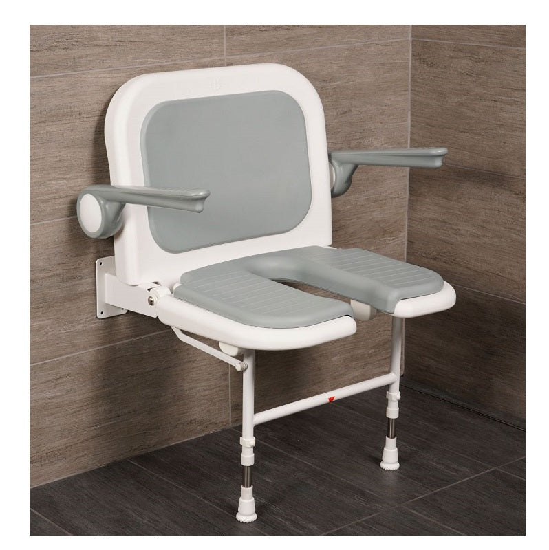 SEAT DS4250-GR GRY 4000 SRS WIDE U-SHAPE PAD W/BACK & ARMS