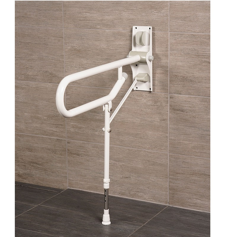SUPPORT BAR GB1830-WH WHT DBL FOLD-UP W/ADJ LEG