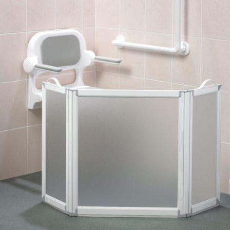Freeway 55-1/8x29-1/2" Portable Shower Screen w/3 Panels