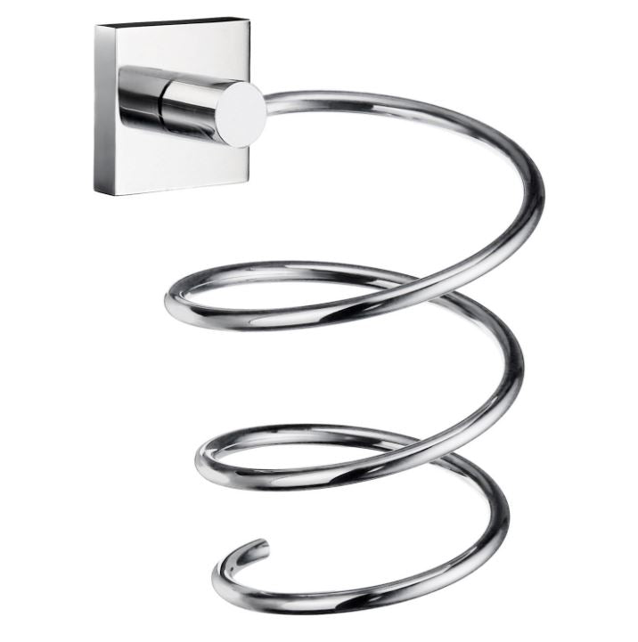 House Hairdryer Holder in Polished Chrome