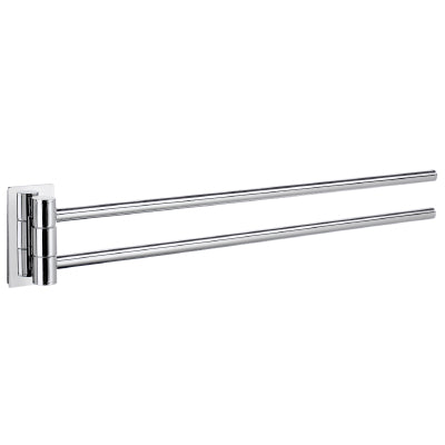 Pool 17-1/2" Double Swing Arm Towel Bar in Polished Chrome