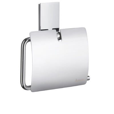 Pool 5-1/2" Euro Toilet Paper Holder w/Cover in Polished Chrome