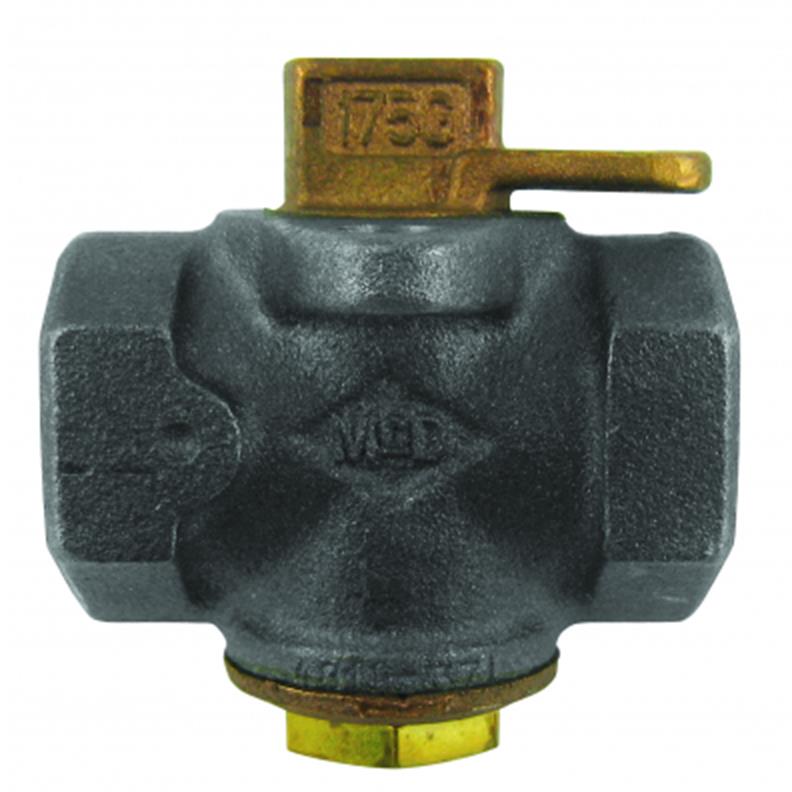 Meter Stop 1-1/2" Plug Style with Flat Head Lockwing FNPTXFNPT 175PSIG
