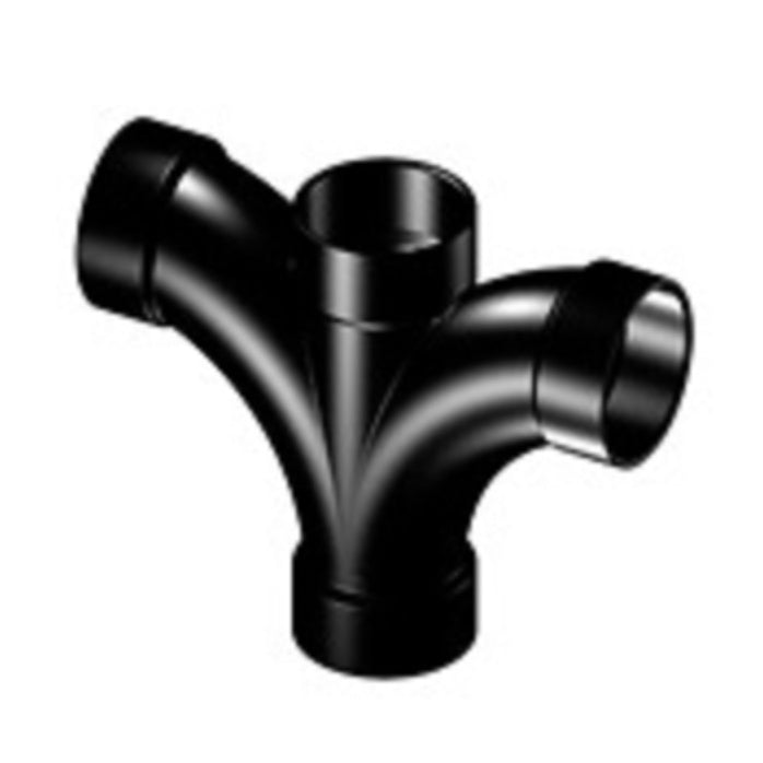 TEE 2X1-1/2X2X2 ABS-DWV HUB 5835-B R DOUBLE FIXTURE