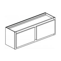 Georgetown 48x12x15" Wall Cabinet in White w/2 Doors