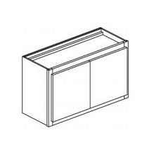 Georgetown 24x12x18" Wall Cabinet in White w/2 Doors