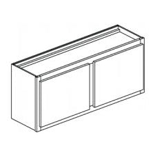 Georgetown 42x12x18" Wall Cabinet in White w/2 Doors