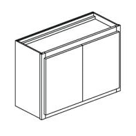 Georgetown 33x12x21" Wall Cabinet in White w/2 Doors