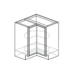 Georgetown Lazy Susan Cabinet in White