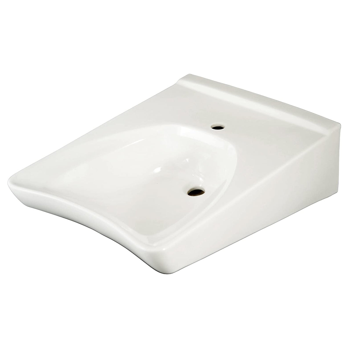 Wall 20-1/2x27" Lav Sink w/Single Faucet Hole in Cotton White