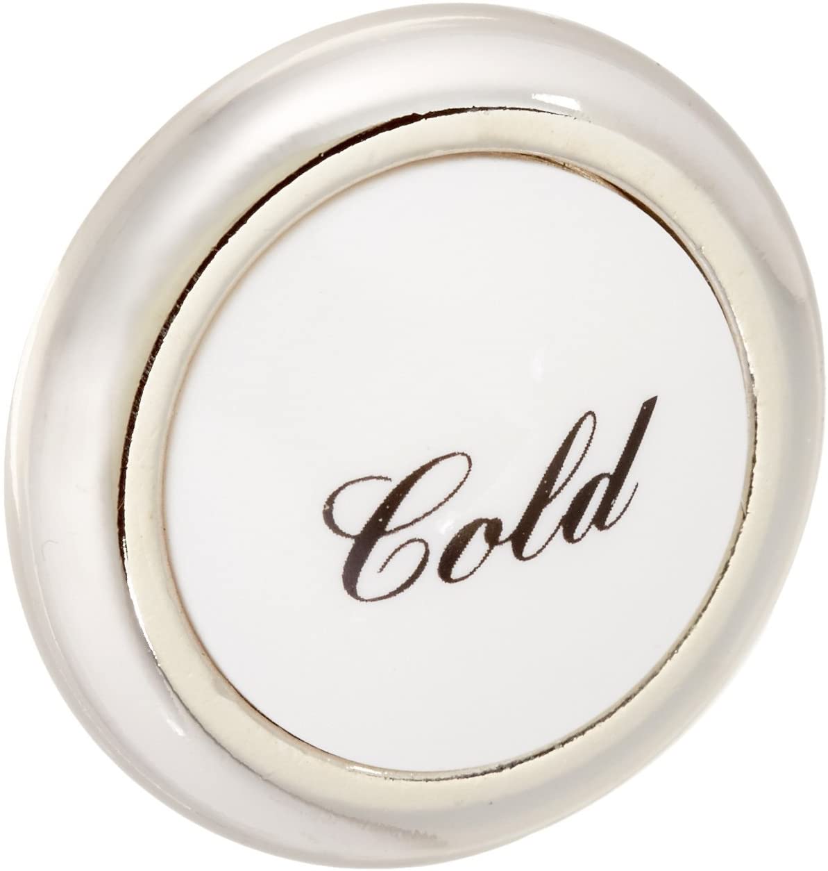 Country Kitchen Cold Threaded Cover Cap in Polished Nickel