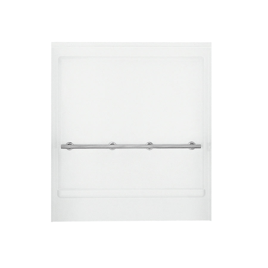 OC-S-63-ADA Back Wall 63-1/4x72" White With Grab Bar