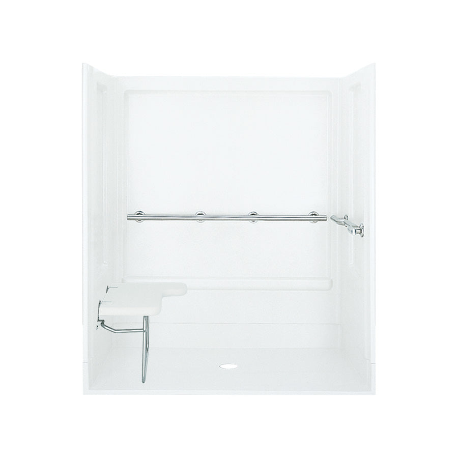 SHOWER KIT 63-1/4x39-3/8 WHT 62070125-0 ADA ALCOVE W/SEAT