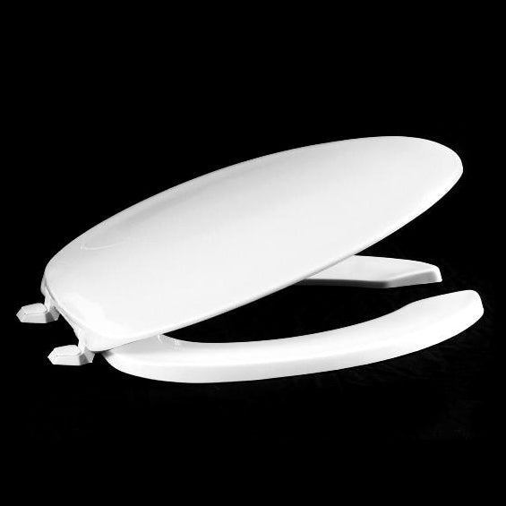 SEAT 620-301 CRANE WHT ELON OPEN FRONT W/COVER PLASTIC