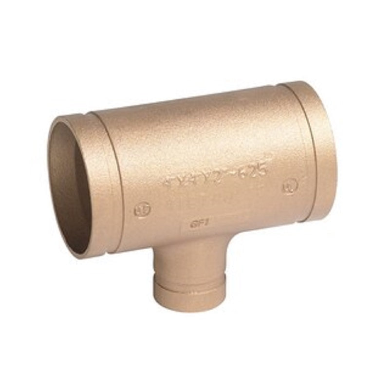 TEE 4X2 COPPER GROOVED 625